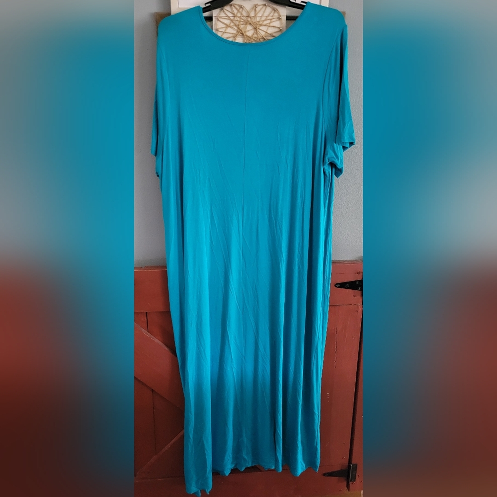Catherines - Blue Button-Detail Dress - Size 24 - Picture 4 of 4